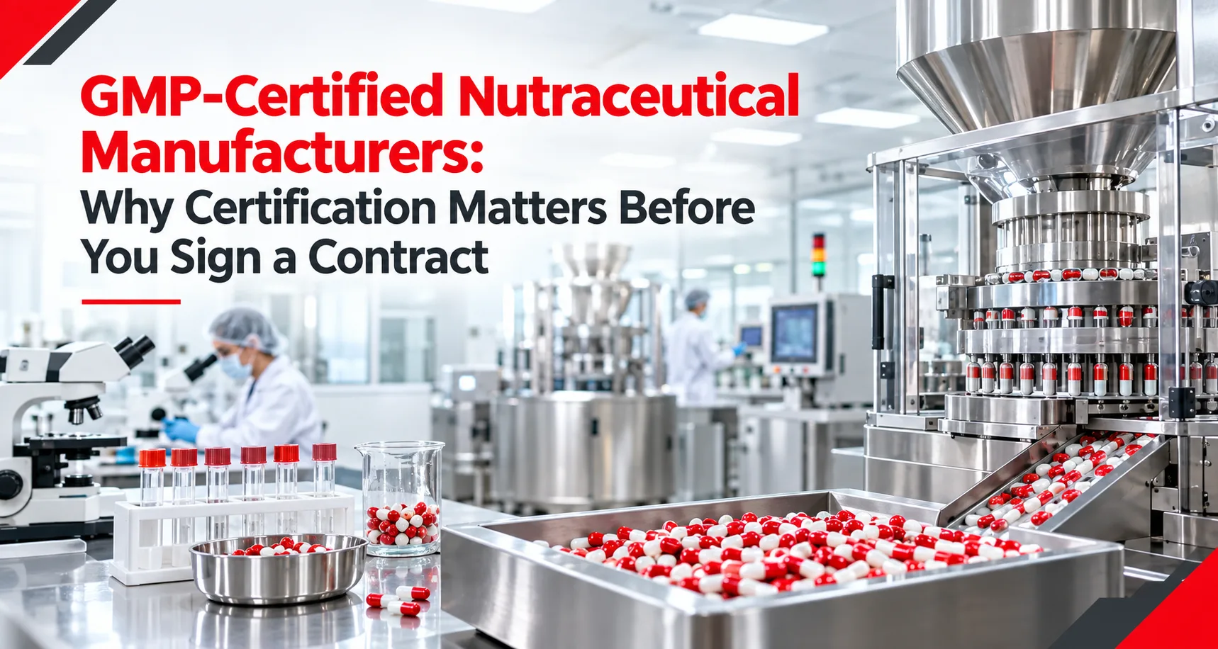 GMP-Certified Nutraceutical Manufacturers